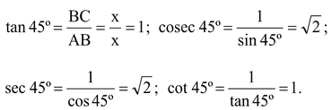 Trigonometric Ratios Of Some Specific Angles