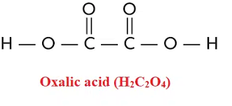 Oxalic acid Formula