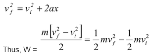 Work Energy Theorem