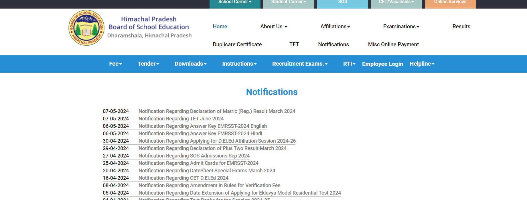 HP TET Exam Date