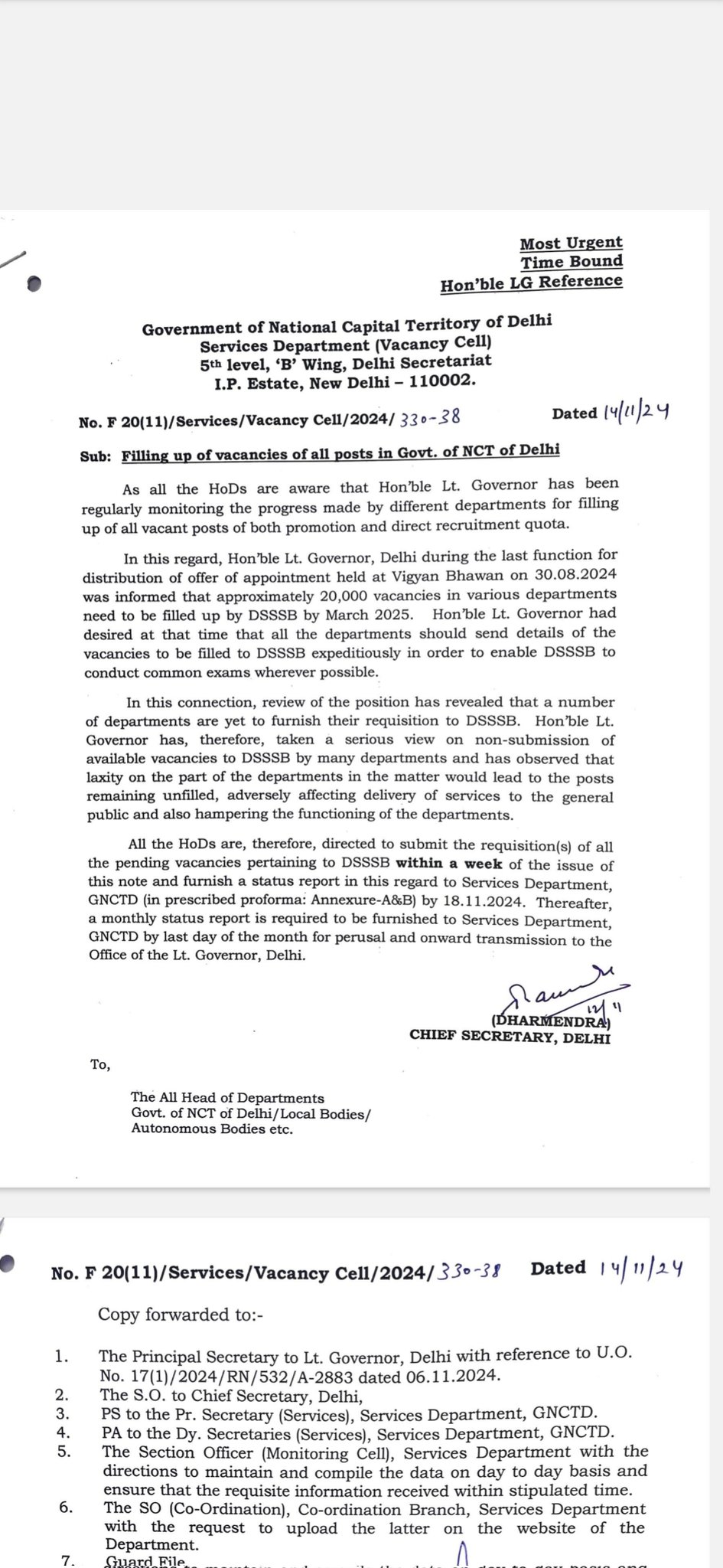 DSSSB Recruitment 2024