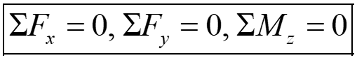 Equilibrium equations for Non-Parallel Non- Concurrent force system