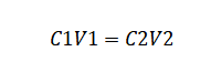 Dilution Formula