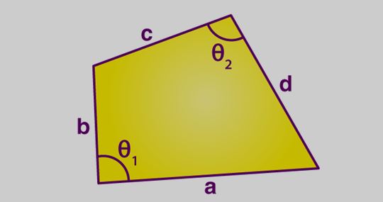 Area of Quadrilateral Using Sides