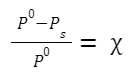 Relative Lowering of Vapour Pressure 
