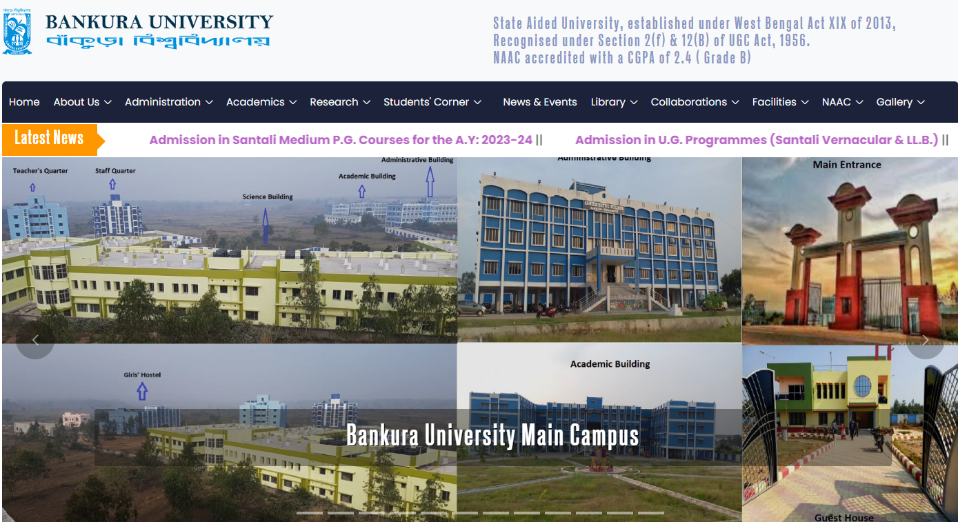 Bankura University Results 2023