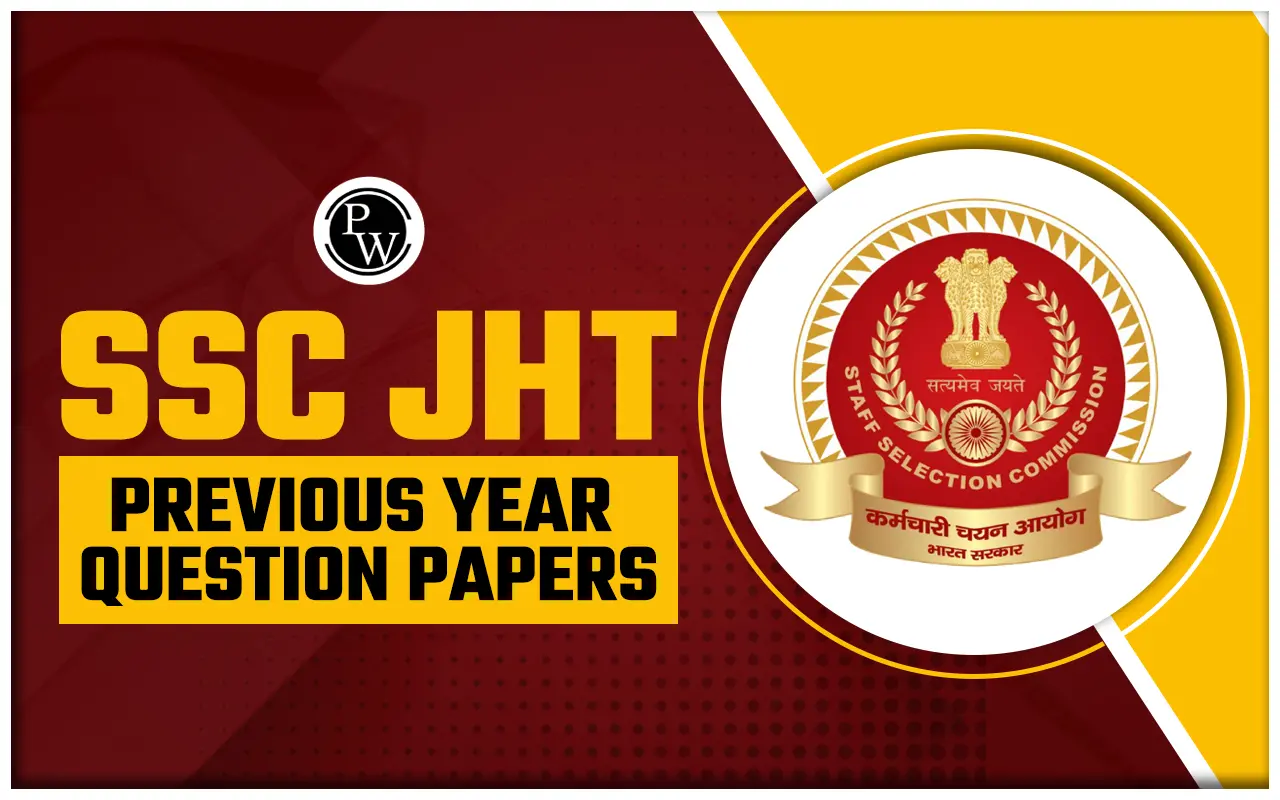 SSC JHT Previous Year Question Paper