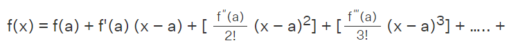 Taylor Series Formula