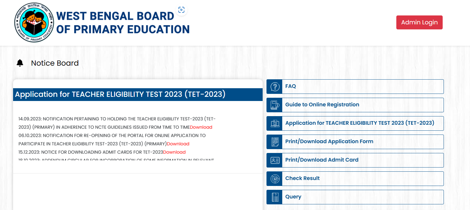 WB TET Result 2023