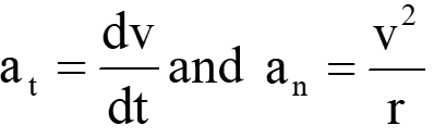 tangential nd normal acceleration