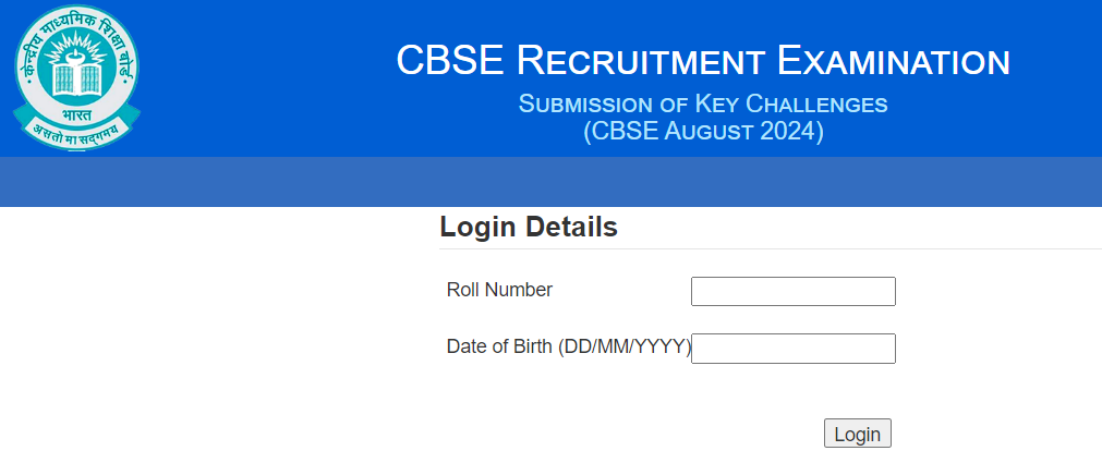 CBSE JE 2024 Answer Key