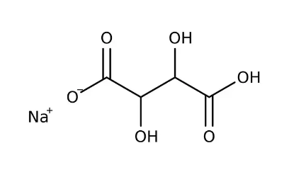 Sodium Hydrogen Tartrate Formula Structure