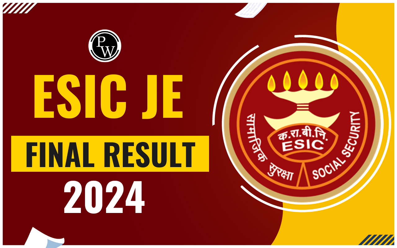 ESIC JE Final Result 2024