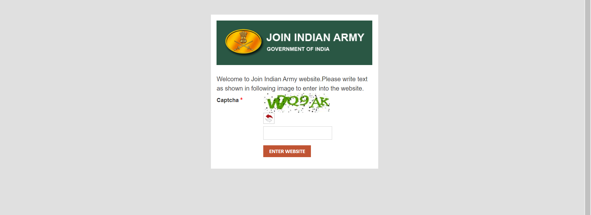 Indian Army Apply Online Link