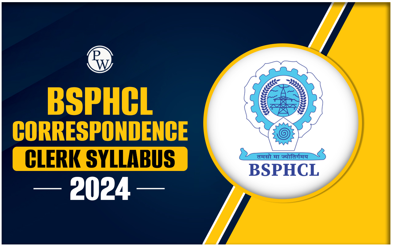BSPHCL Correspondence Clerk Syllabus 2024