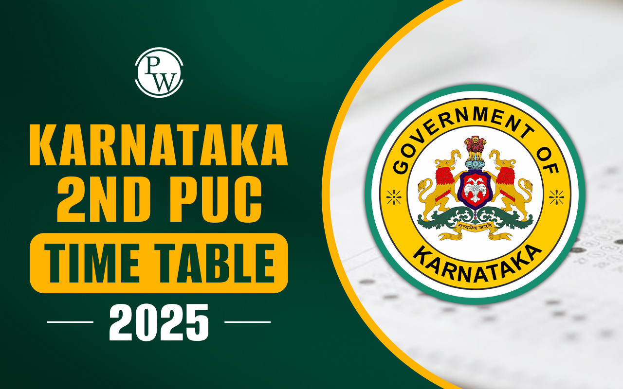 Karnataka 2nd PUC Time Table 2025