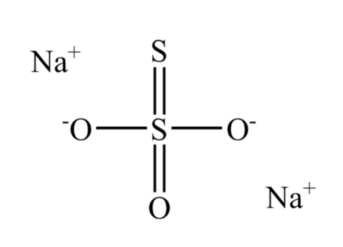 Sodium Thiosulfate Formula Structure