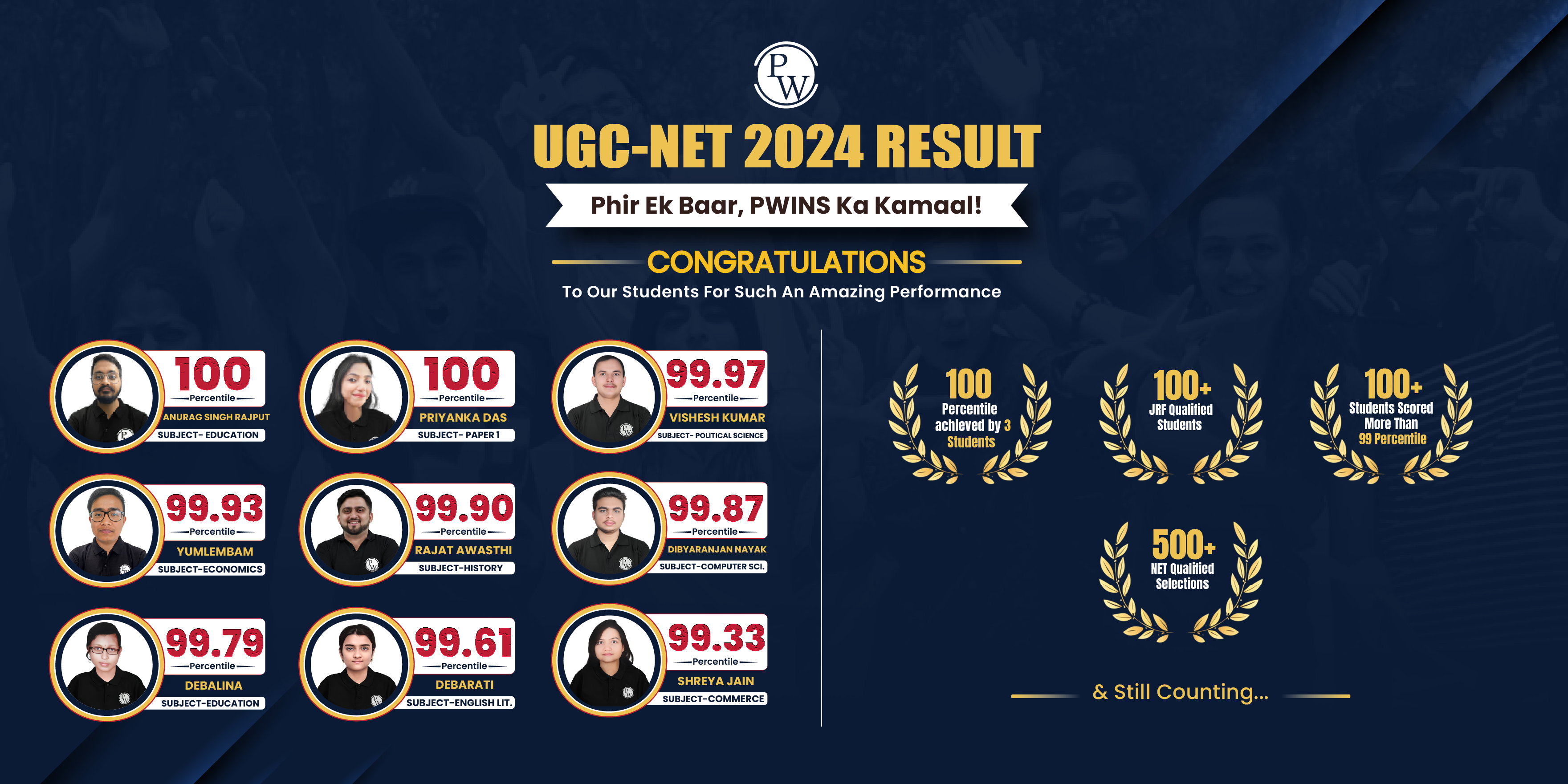 PW UGC NET Toppers