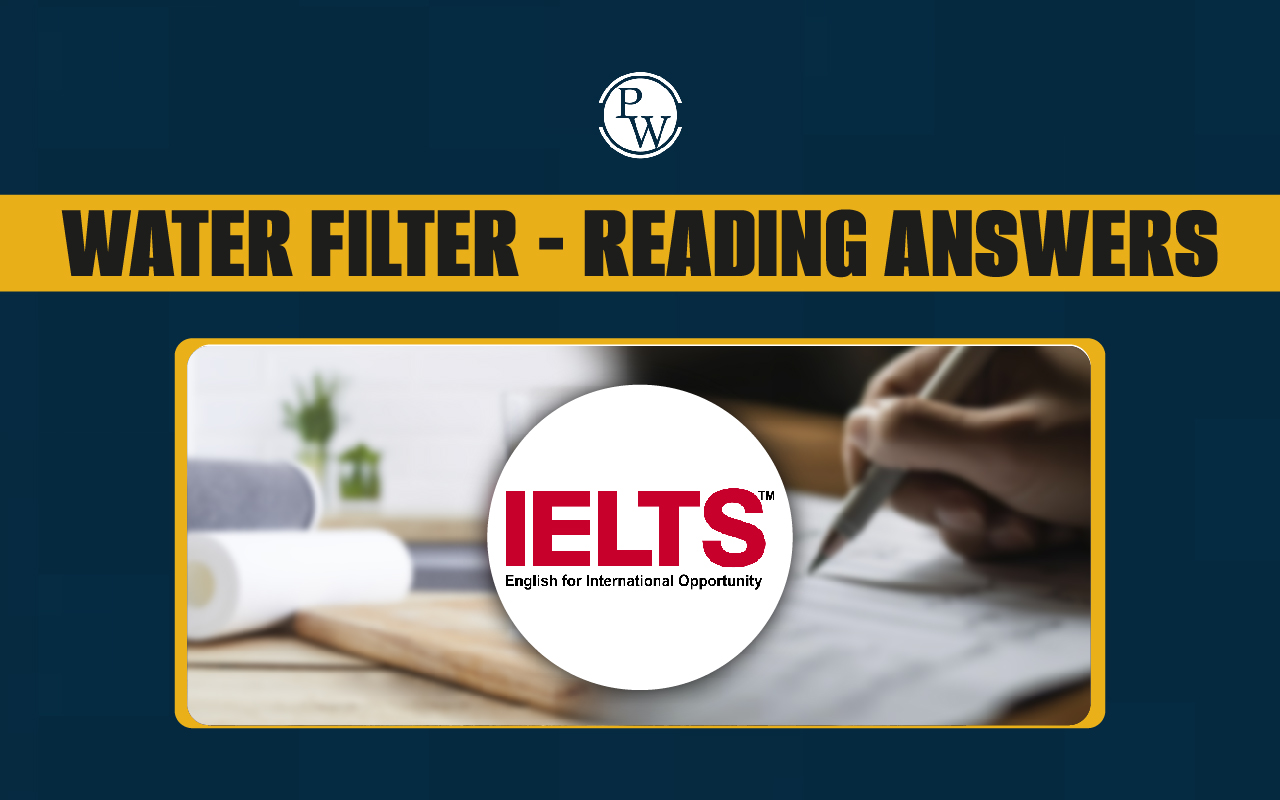 Water Filter Reading Answers, IELTS Reading Passage