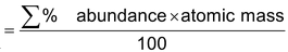Atomic Mass And Molecular Mass