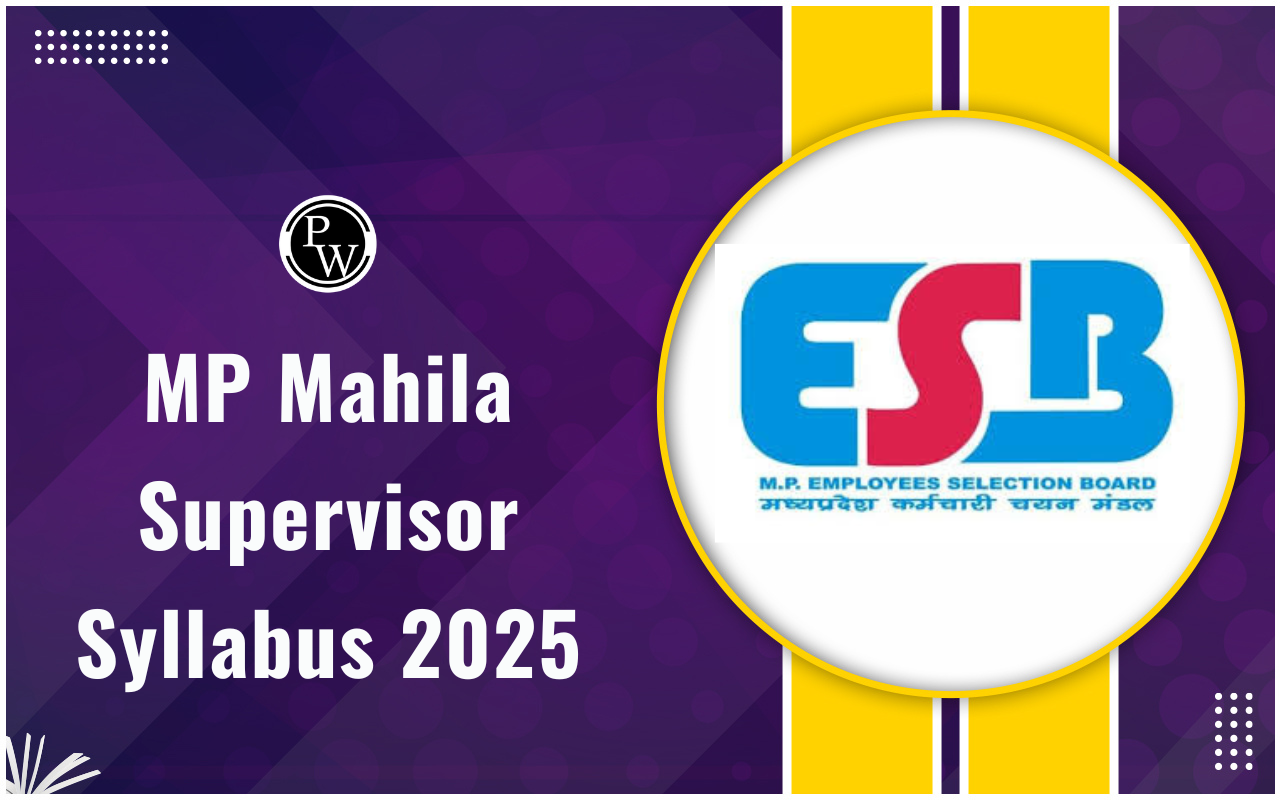 MP Mahila Supervisor Syllabus 2025