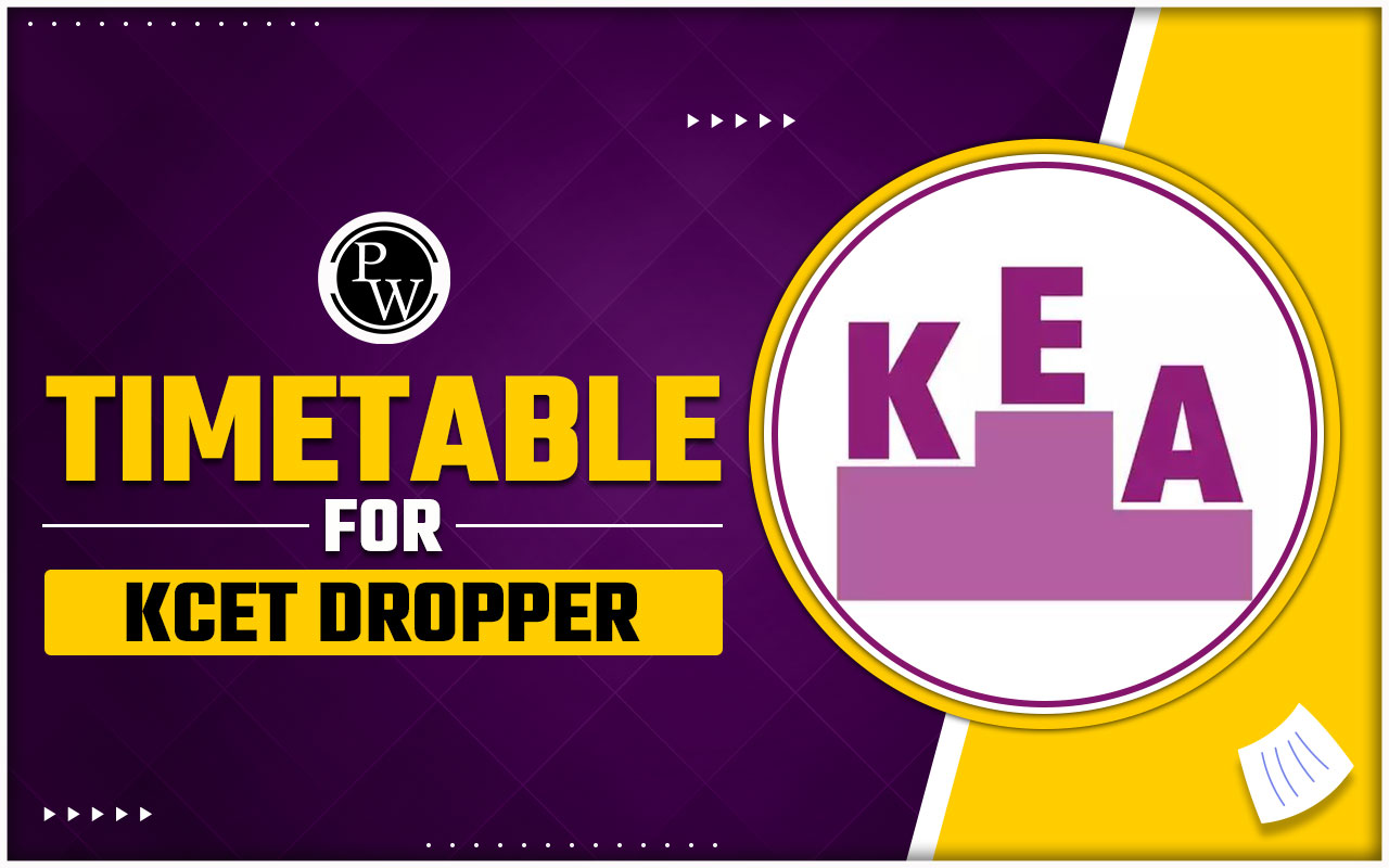 Timetable for KCET Dropper 2024