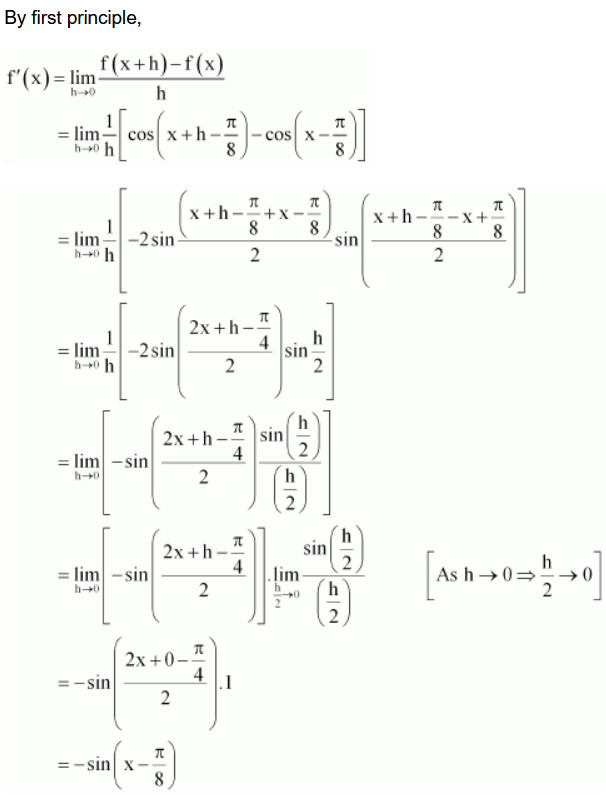 chapter 13-Limits and Derivatives Miscellaneous Exercise