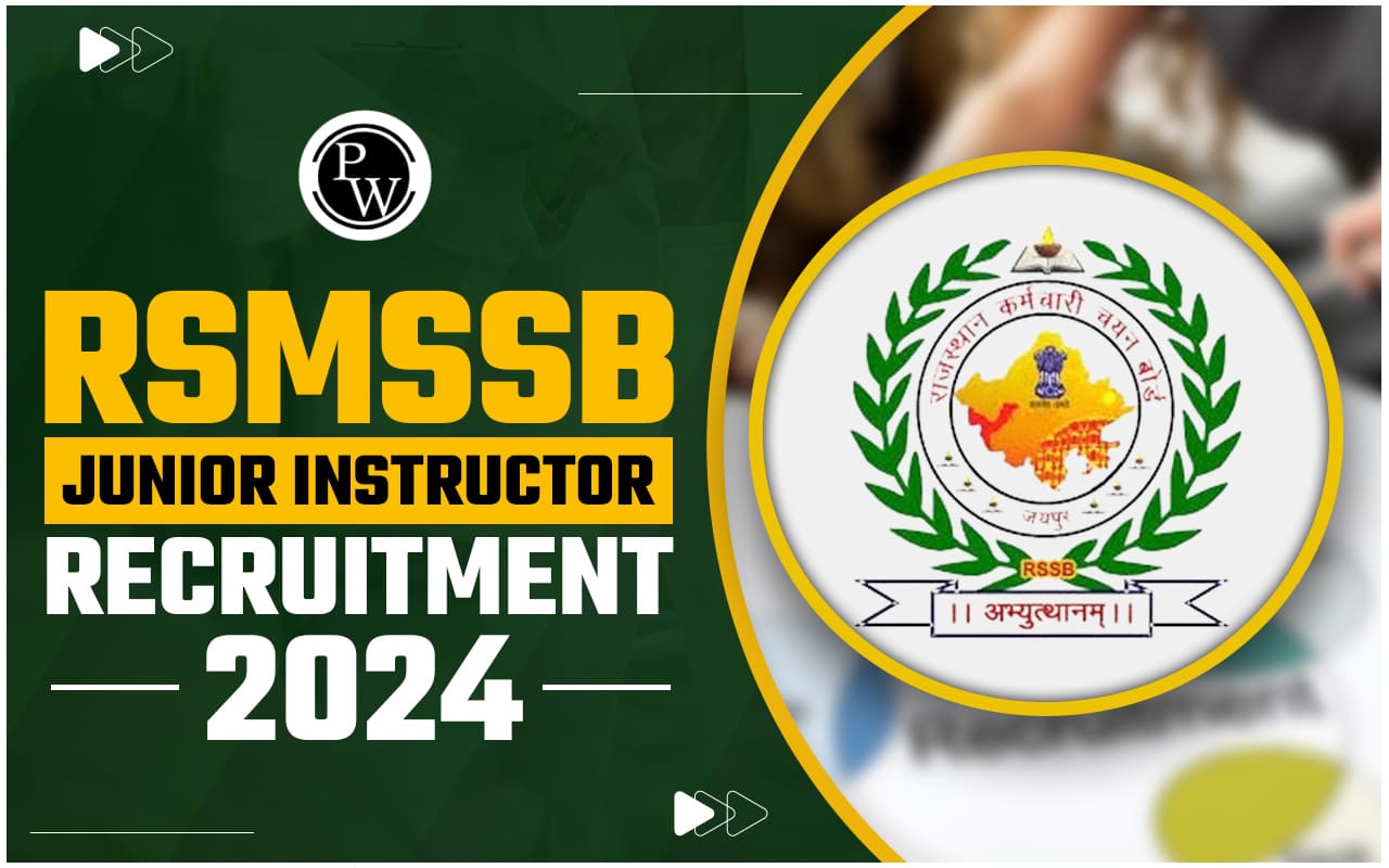 RSMSSB Junior Instructor Recruitment 2024