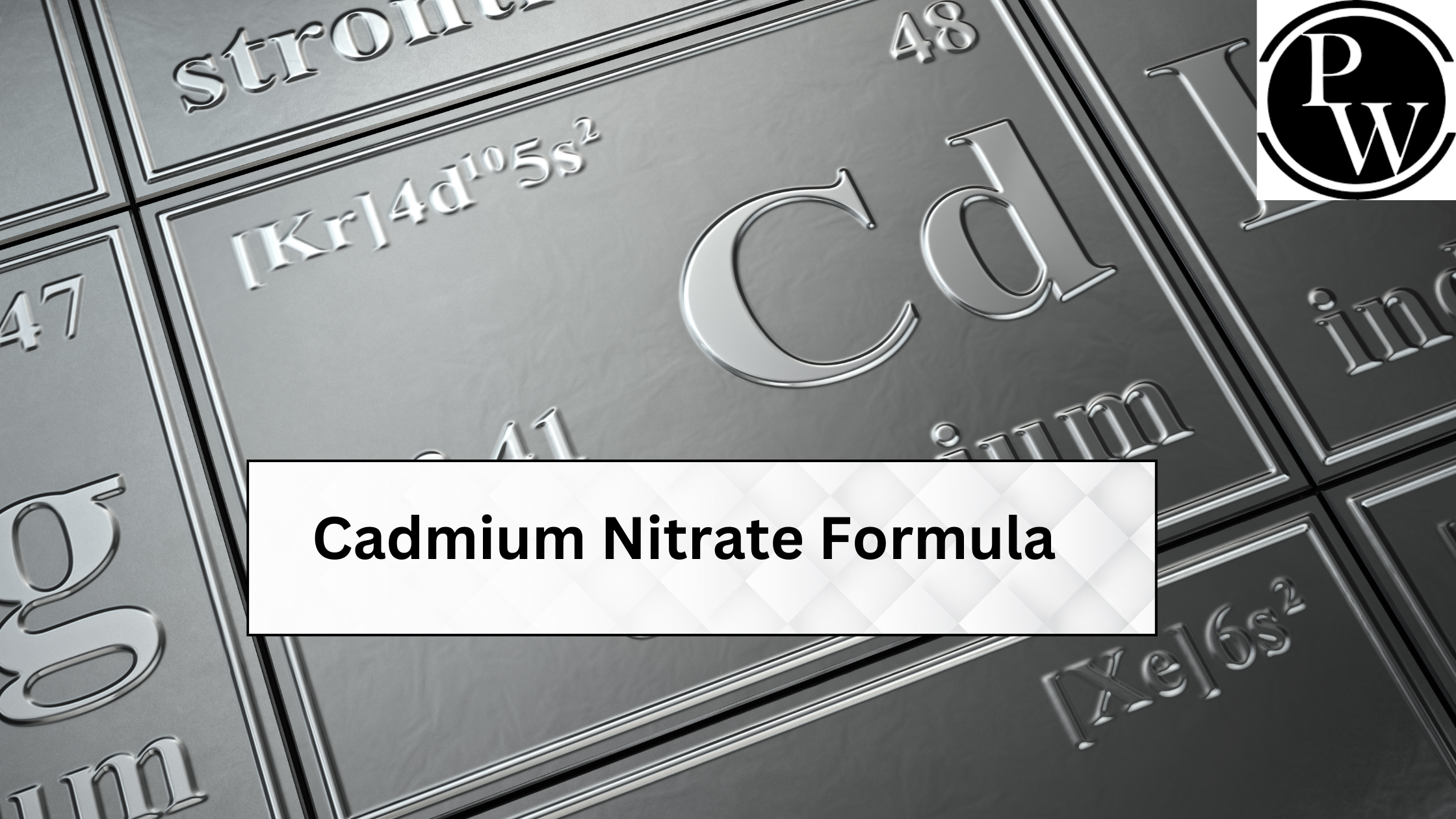 Cadmium Nitrate Formula