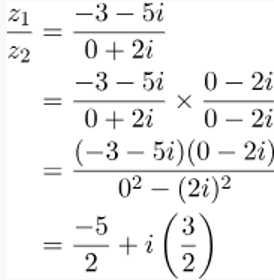 Complex Number Division