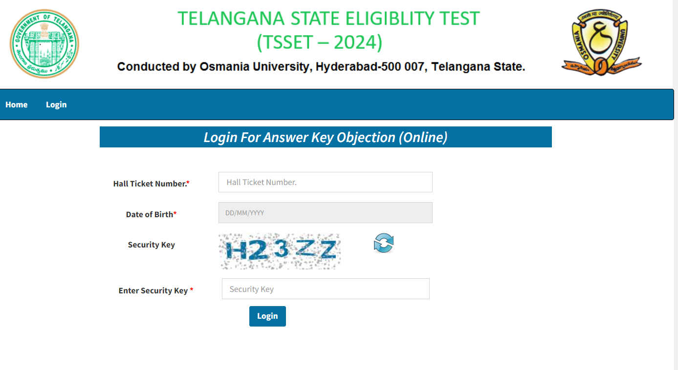 TG SET Answer Key 2024