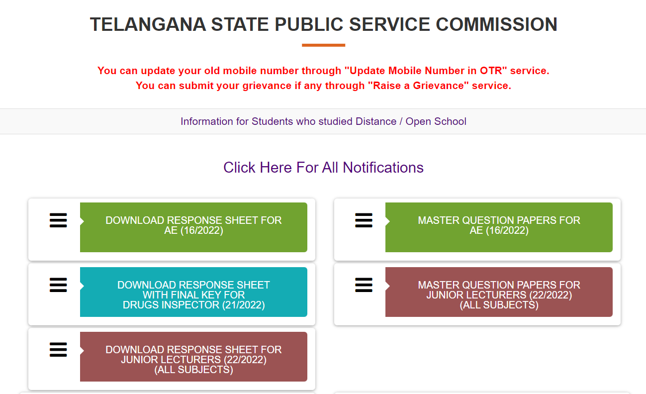 TSPSC Drug Inspector Result 2023