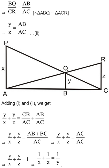 Basic Proportionality Theorem (Thales Theorem)