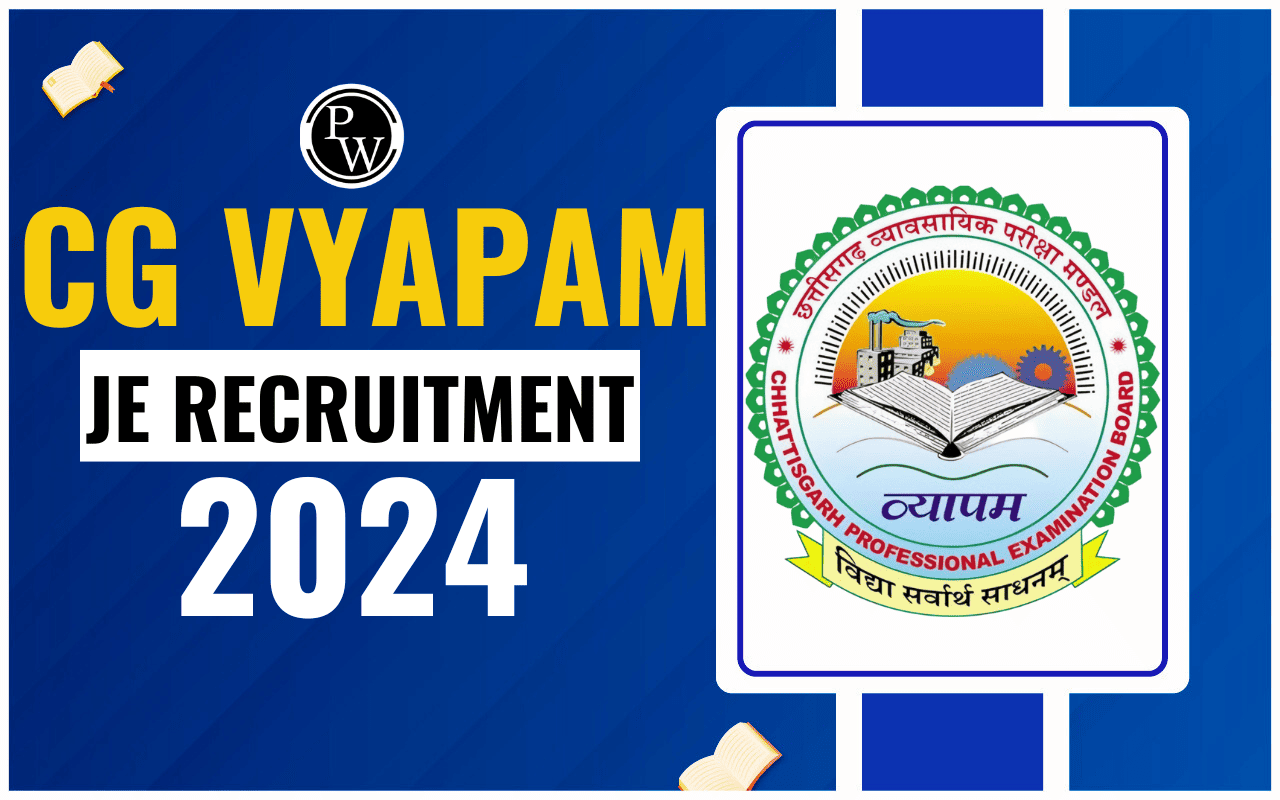 CG Vyapam JE Recruitment 2024