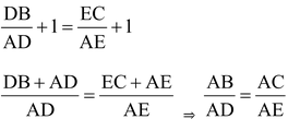 Basic Proportionality Theorem (Thales Theorem)