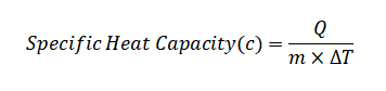 Specific Heat Capacity Formula