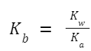 Relationship between Ka and Kb