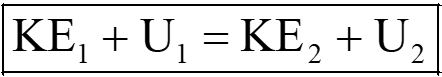 Conservation of mechanical energy realtion