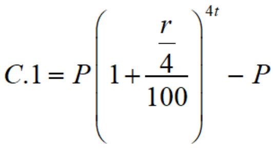 compound interest quaterly