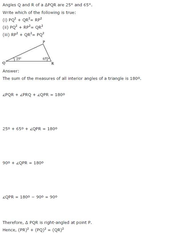 NCERT Solutions for Class 7 Maths The Triangle and Its Properties Exercise 6.5