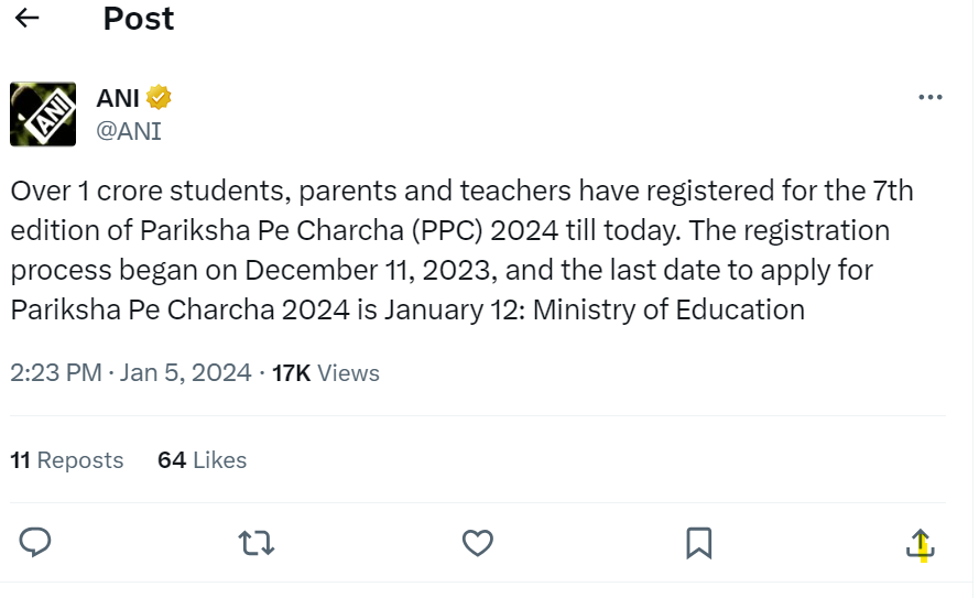Pariksha Pe Charcha 2024