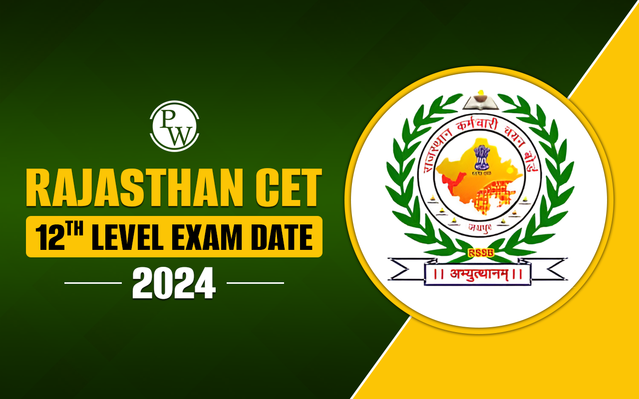 Rajasthan CET 12th Level Exam Date 2024