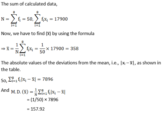 NCERT Solutions for Class 11 Maths Chapter 15 Statistics