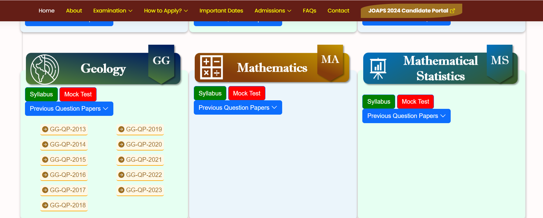IIT JAM Geology PYQ