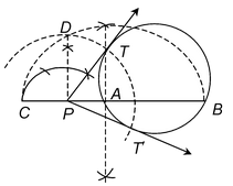 Construction Of Tangents From A Point Outside The Circle