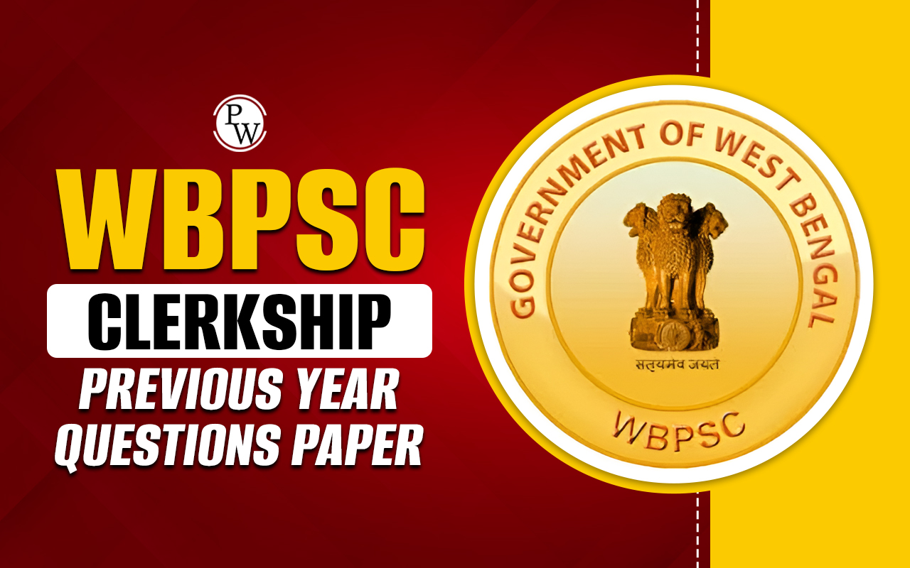 WBPSC Clerkship Previous Year Question Paper