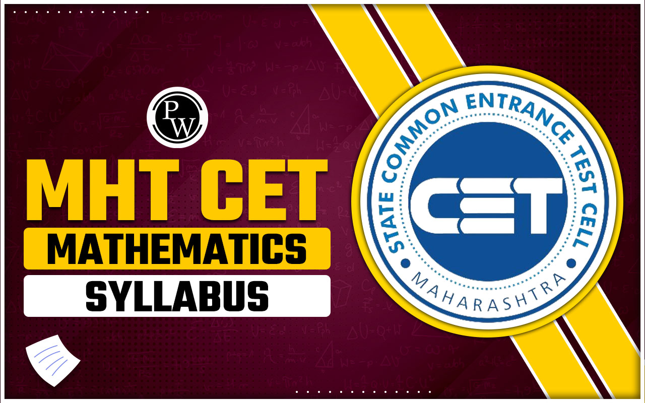 MHT CET Mathematics Syllabus 2024