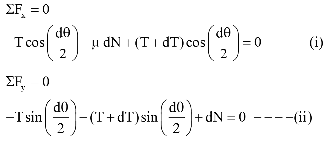 Belt equation 2