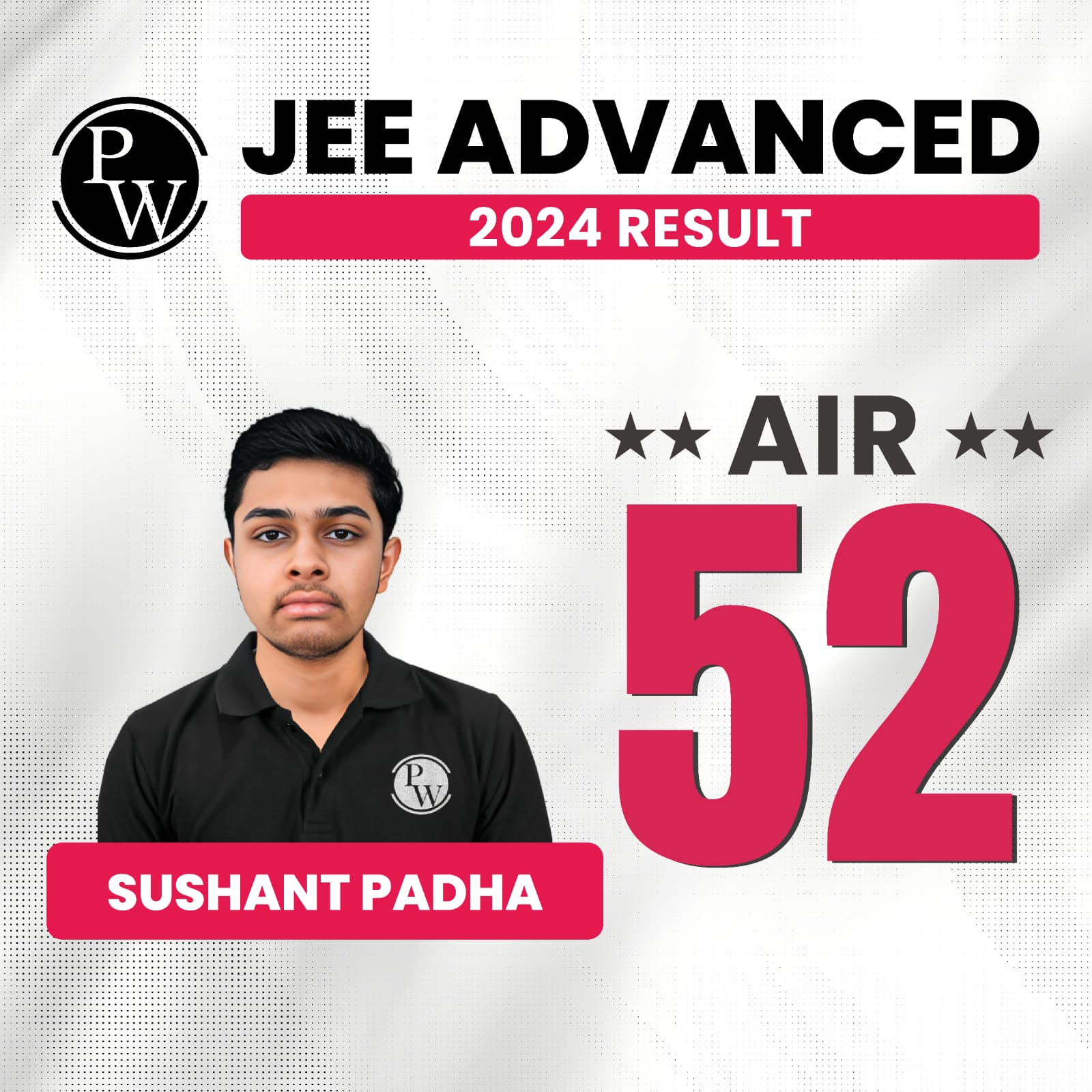 PW Vidyapeeth JEE Advanced 2024 Result