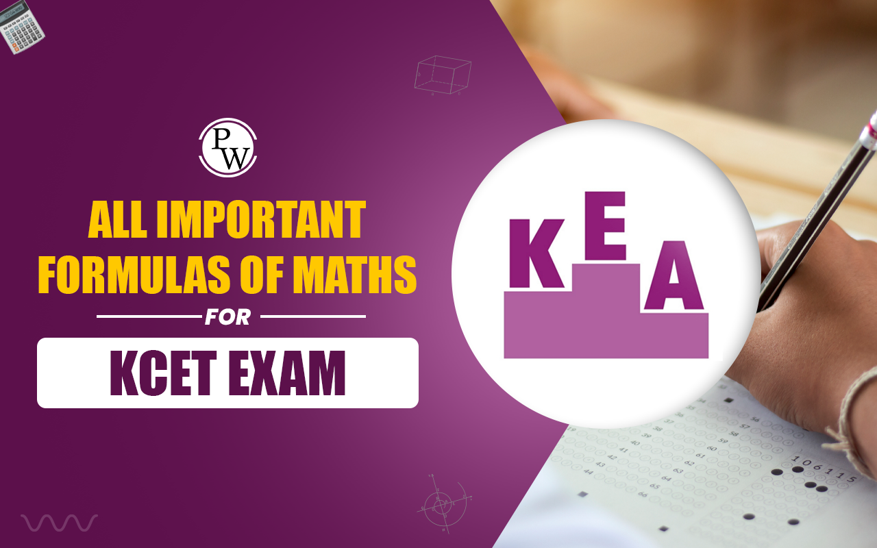 All Important Formulas of Maths for KCET Exam